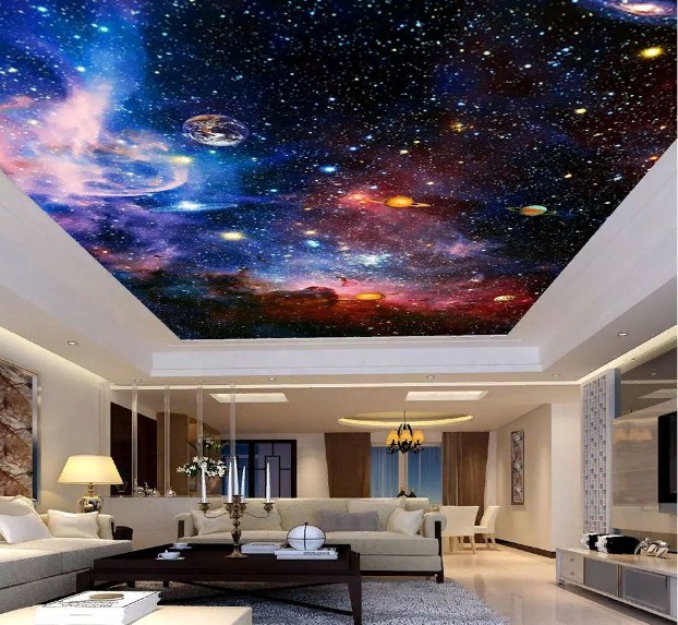 натяжной потолок Звездное небо - фото